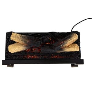 Country Living 20 inch Electric Log Set | 400 Sq Ft Heater - Faux Logs Insert with Infrared Flames for Existing Fireplaces | Remote Control Included