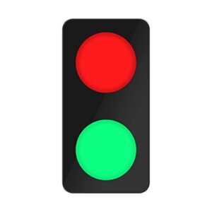 bbmi remote control traffic light, red green led wall lamp, dc9-12v traffic lamp, (with plug).
