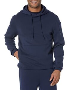 amazon essentials men's active sweat hooded sweatshirt, navy, x-large