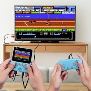 OSDUE Retro Handheld Game Console,Portable Video Game Consoles with 666 Classic Games, 3.5 Inch Color Screen 1200mAh Rechargeable Battery Retro Game Console Supports TV Connection and 2 Players（Blue）