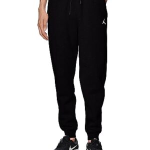 Nike Air Jordan Brooklyn Fleece Men's Pants (as1, Alpha, xx_l, Regular, Regular, Black/Black/White)