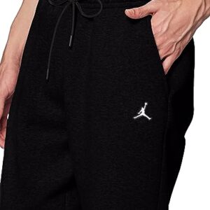 Nike Air Jordan Brooklyn Fleece Men's Pants (as1, Alpha, xx_l, Regular, Regular, Black/Black/White)