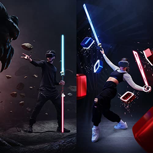 YOGES VR Game Handle Accessories Compatible with Oculus Quest 2 Controllers, Dual Handles Extension Grips Compatible with Meta Quest 2 Accessories Beat Saber Supernatural Gorilla Tag Games