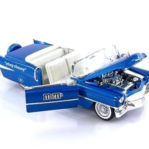 Jada Toys M&M's 1:24 1956 Cadillac El Dorado Die-cast Car w/ 2.75" Blue Figure, Toys for Kids and Adults