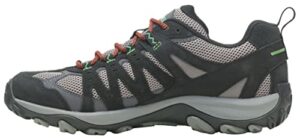 merrell men's accentor 3 hiking shoe, black/charcoal, 14 m us