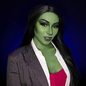 Graftobian Gamma-Jen: Attorney at Law She Hero Makeup Kit - Green Superhero Makeup for Cosplay & Halloween Costumes - Full Color Instructions