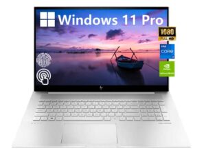 hp envy 17.3" fhd touchscreen business laptop, intel core i7-1165g7, windows 11 pro, 32gb ram, 1tb ssd, backlit keyboard, geforce mx450, long battery life, w/ 32gb usb card
