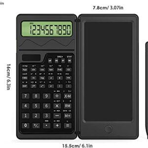 MATOLO Scientific Calculators for Students, 10-Digit LCD Screen, Solar & Battery Dual Power, 4 Function Calculator Small with Notepad for Office, Middle, High School & College, Mini Pocket Size