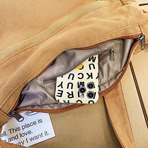 Canvas Casual Messenger Bag Hobo Crossbody Bag Canvas Shouder Tote Handbag for Women and Men, Black