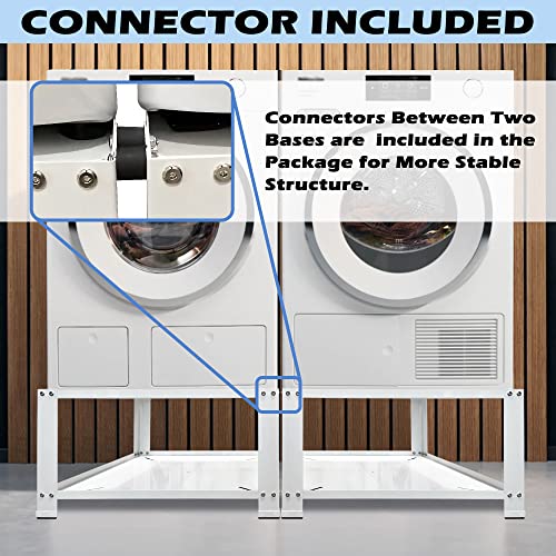 Royxen Laundry Pedestal 28" Wide Universal Fit 700lbs Capacity, Washing Machine Base Stand Dryer Base Platform Heavy Duty with 16" Height