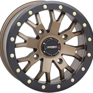 System 3 SB-4 Beadlock 14x7 ATV/UTV Wheel - Bronze (4/137) 6+1 [14S3-3237]