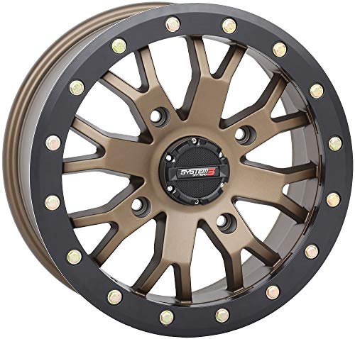 System 3 SB-4 Beadlock 14x7 ATV/UTV Wheel - Bronze (4/137) 6+1 [14S3-3237]