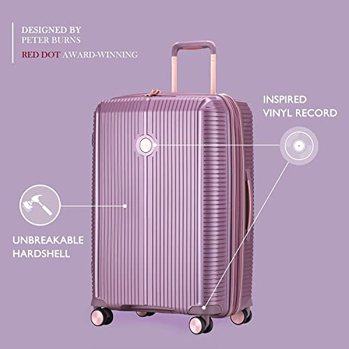 VERAGE 2 piece Luggage Sets,Expandable Hardside Suitcase with Spinner Wheels Luggage for Travel,TSA Approved (20/24-Inch,Purple)