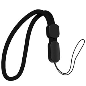 oakxco lanyard compatible with airpods pro 2 loop adjustable hand wrist nylon strap, lanyard for cell phone/camera/switch/ipods pro 2nd/airpods 1/2nd/3rd/pro case, black