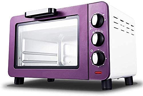 Mini Oven,Convection Countertop Toaster Oven Small Electric Oven Household Baking Small Oven 15 Liter Electric Oven Three-Layer Card Design Purple Useful (Purple)