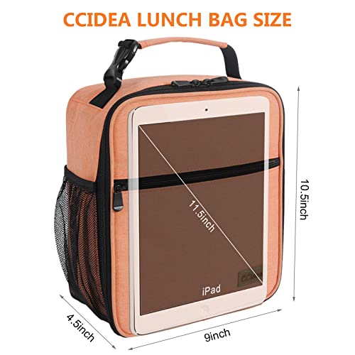 CCidea Lunch Box for Men Women Adults, Portable Insulated Lunch Bag for Office Work Picnic, Reusable Small Bento Lunch Box (Inulin)