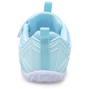 Toddler Girls Shoes Baby Girl Summer Tennis Shoes Barefoot Grip Sneakers Girl Sandals for Toddlers Baby Mesh Velcro Size 5-5.5 Pink/Blue