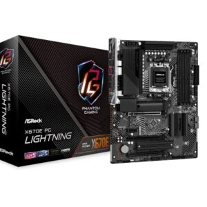 ASRock X670E PG Lightning Support AMD AM5 RYZEN 7000 Series Processors Motherboard