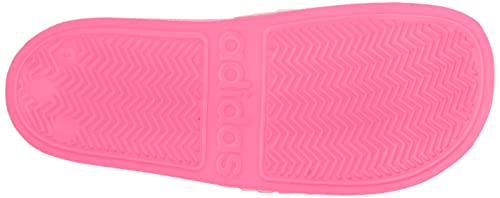 adidas Adilette Shower Slide Sandal, Clear Pink/White/Lucid Pink, 13 US Unisex Little Kid