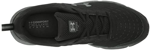 Under Armour Men's Charged Assert 10 Camo Running Shoe, (001) Black/Black/Pitch Gray, 11.5