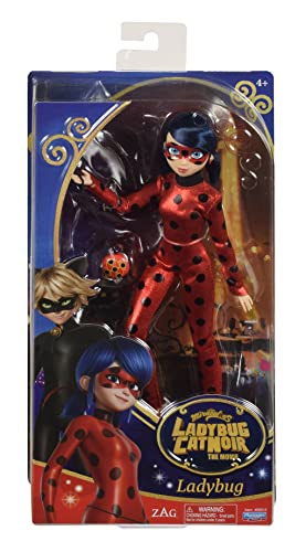 Miraculous Bandai Ladybug & Cat Noir The Movie Ladybug Fashion Doll | 26cm Marinette Ladybug Doll with Yoyo Accessory Dolls from The Movie Make Great Toys for Girls and Boys