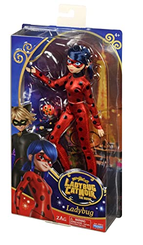 Miraculous Bandai Ladybug & Cat Noir The Movie Ladybug Fashion Doll | 26cm Marinette Ladybug Doll with Yoyo Accessory Dolls from The Movie Make Great Toys for Girls and Boys