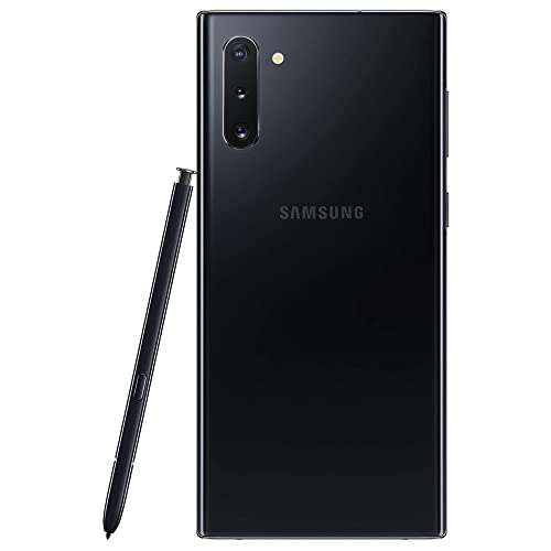 SAMSUNG Galaxy Note 10 (256GB, 8GB) 6.3" AMOLED, IP68 Water Resistant, Snapdragon 855, 4G LTE Fully Unlocked (T-Mobile, Verizon, Global) N970U (US Model w/ 256GB SD, Aura Black)