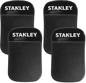 stanley s4005 3.5" x 5.75" extra-strong anti-slip grip dashboard gel pad for cell phone, tablet, gps, keys or sunglasses, pack of 4