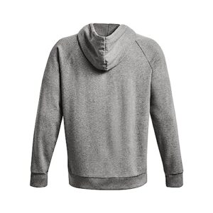 Under Armour Men's Rival Fleece Logo Hoodie , (025) Castlerock Light Heather / / White , XX-Large Tall