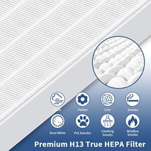115115 HEPA Replacement Filter A for Winix PlasmaWave Air Purifier C535, 5300, 5500, 6300, 5300-2, 5500-2, 6300-2, AM80, AM90, P300, 3 Pack True HEPA Size 21 Filter