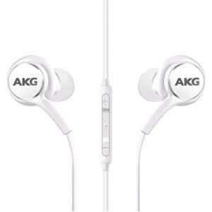 2022 Wired Earbud Stereo Headset for Samsung Galaxy S22 Ultra S21 Ultra Galaxy S20 Ultra 5G, Note 10, Note 10+ - Designed by AKG - C-Connector with Microphone and Volume Remote - White