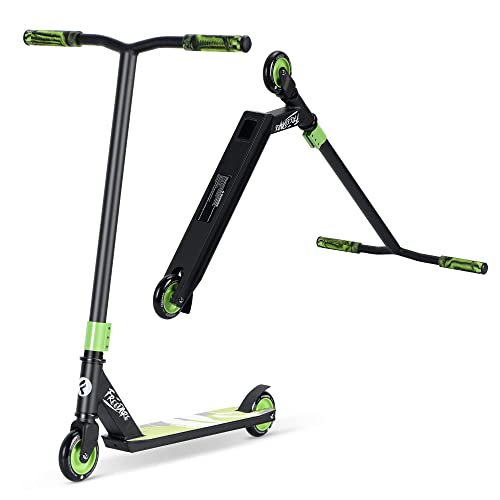 FREEDARE Complete Pro Scooter JB-1 Stunt Scooter for Kids 8 Years and Up, Teens, Adults, Trick Scooter for Beginners Green