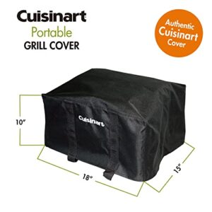 Cuisinart Grill Bundle - Petit Portable Propane Gourmet Tabletop Gas Grill (Stainless Steel) & Tabletop Grill Tote Cover