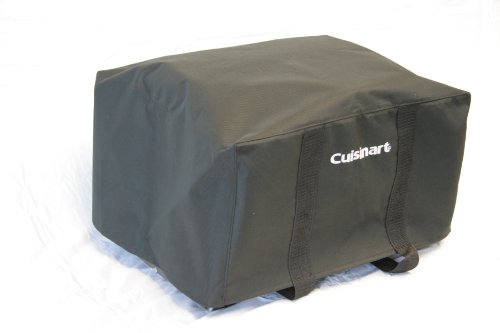 Cuisinart Grill Bundle - Petit Portable Propane Gourmet Tabletop Gas Grill (Stainless Steel) & Tabletop Grill Tote Cover