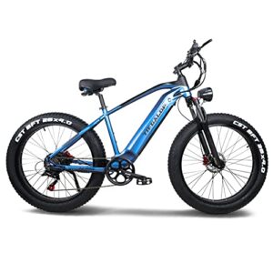tifgalop adult electric bike, 1000w motor, speed max 33 mph, 48v 18ah removable lithium battery, 26'' fat tire electric bike snow beach electric bike 7 speed