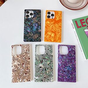 Cocomii Square Case Compatible with iPhone 13 Mini - Slim, Glossy, Opalescent Pearl, Iridescent Glitter, Easy to Hold, Anti-Scratch, Shockproof (Abalone)