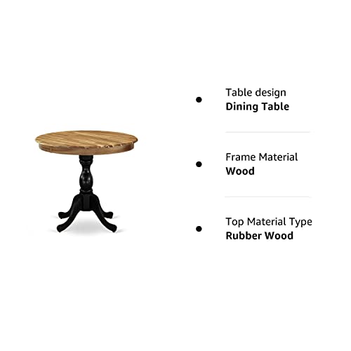 East West Furniture Dining Table, 36x36 Inch, AMT-ANB-TP