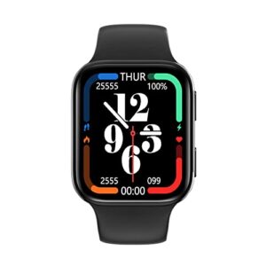 r73 smartwatch,1.72"hd touch screen, resolution up to 356 * 400dpi, with multiple fitness courses & hitt exercise, with 24h heart rate monitor, blood oxygen & water resistant for android and ios