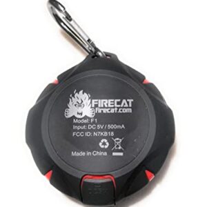 FIRECAT F1 Bluetooth Shower/Outdoor Speaker, Portable, Hands Free Talk, IP67 Waterproof Speaker, Floating, True Wireless Stereo, Beach, Use for; Shower, Pool and Beach Fun, Boating, Hiking, Camping.