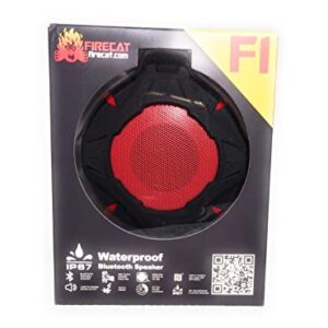 FIRECAT F1 Bluetooth Shower/Outdoor Speaker, Portable, Hands Free Talk, IP67 Waterproof Speaker, Floating, True Wireless Stereo, Beach, Use for; Shower, Pool and Beach Fun, Boating, Hiking, Camping.