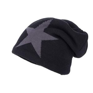 y2k hat grunge accessories slouchy beanies for women vintage beanies winter warm hat for men women knitted beanies (black,one size)