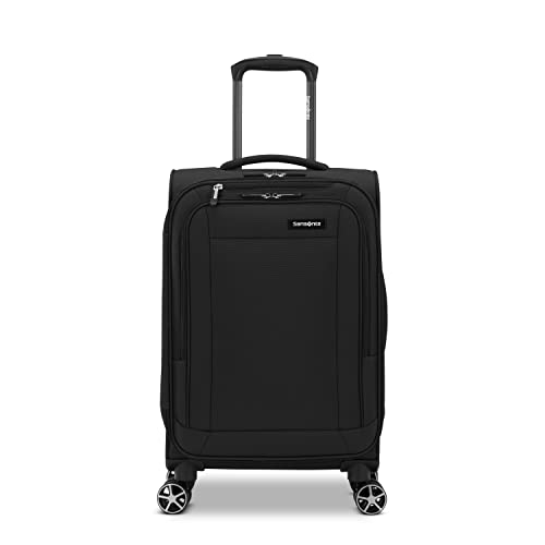 Samsonite Saire LTE Softside Expandable Luggage with Spinners | Black | 3PC  (CO/MED/LG)