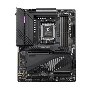 GIGABYTE B650 AORUS PRO AX (AM5/ LGA 1718/ AMD B650/ ATX/ 5-Year Warranty/ DDR5/ Quad M.2/ PCIe 5.0/ USB 3.2 Gen2X2 Type-C/WiFi 6E/ Intel 2.5GbE LAN/Q-Flash Plus/EZ-Latch/Gaming Motherboard)