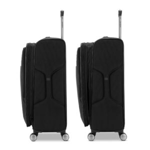 Samsonite Ascella 3.0 Softside Expandable Luggage with Spinners | Black | 2PC SET (Carry-on/Medium)