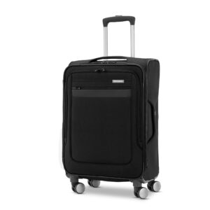 Samsonite Ascella 3.0 Softside Expandable Luggage with Spinners | Black | 2PC SET (Carry-on/Medium)