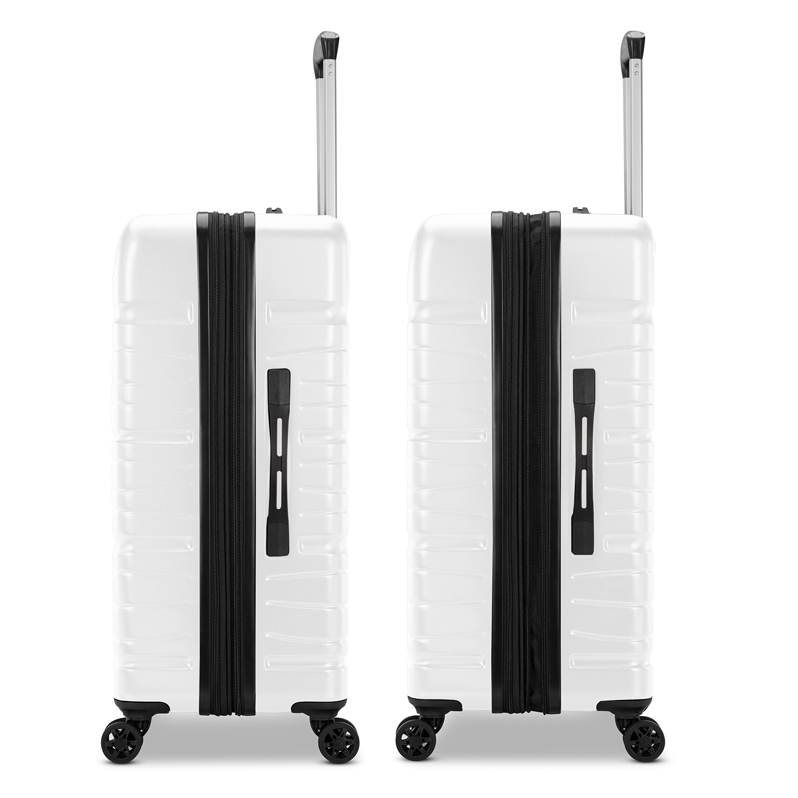 Samsonite Evolve SE Hardside Expandable Luggage with Spinners | Snow White | 2PC SET (Carry-on/Large)