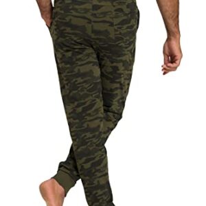 JP 1880 Menswear Big & Tall Plus Size L-8XL Camo Print Pajama Pants olive XXXXX-Large 809018440