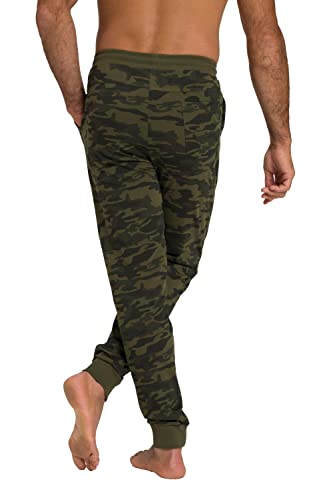 JP 1880 Menswear Big & Tall Plus Size L-8XL Camo Print Pajama Pants olive XXXXX-Large 809018440