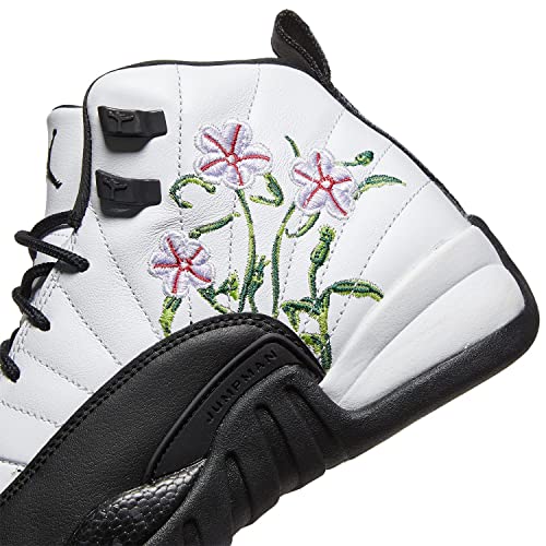 Jordan Air Jordan 12 Retro (Big Kid) White/Black/Vivid Green/Lavender Mist 5.5 Big Kid M