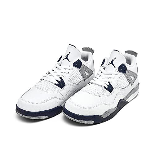 Jordan Jordan 4 Retro (Little Kid) White/Midnight Navy/Light Smoke Grey 12 Little Kid M